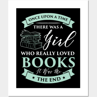 Books Loving Girl Reading Fairy Tale Gift Idea Posters and Art